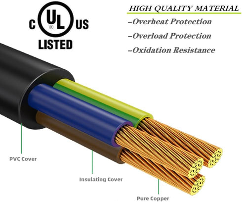 Speaker Power Cable for ION Block Rocker, ION Pathfinder, ION Tailgater Bluetooth Speaker, Guitar Amp, Job Rocker, Explorer Portable Speaker System Replacement Power Cord
