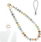 CH.yishi Handmade Natural Gemstone Beaded Charm Cell Phone Camera Lanyard, Wrist Strap,