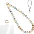 CH.yishi Handmade Natural Gemstone Beaded Charm Cell Phone Camera Lanyard, Wrist Strap,