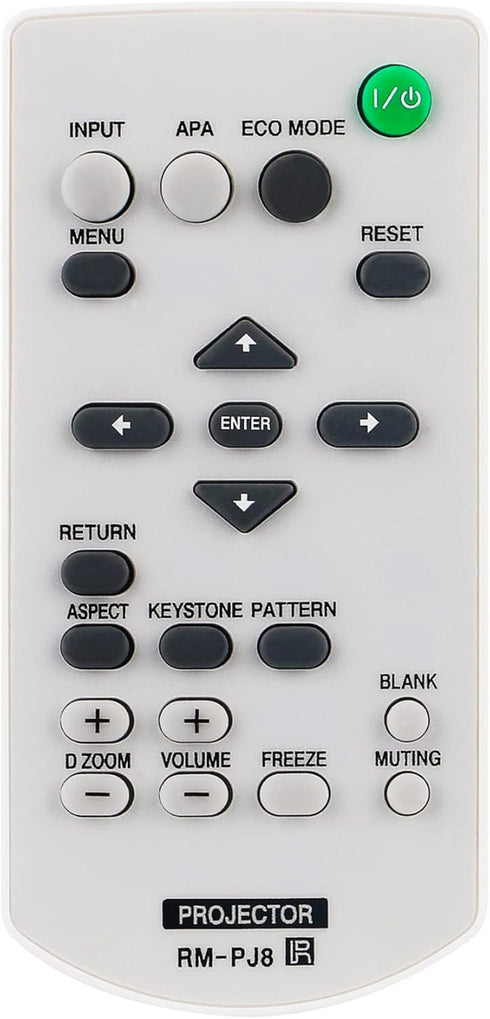 Allimity RM-PJ8 RMPJ8 Replacement Remote Compatible with Sony Data Projector VPL-PXZ10, VPL-DX142, VPL-DX122,