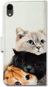 Bcov Cute Brown Cat Leather Flip Wallet Case for iPhone XR, Wallet Case Cover with Card Slot Holder Kickstand