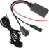Qiilu Bluetooth AUX Adapter for Car, Bluetooth 5.0 AUX Cable Adapter with Microphone Handsfree for Alpine CDA-9857,
