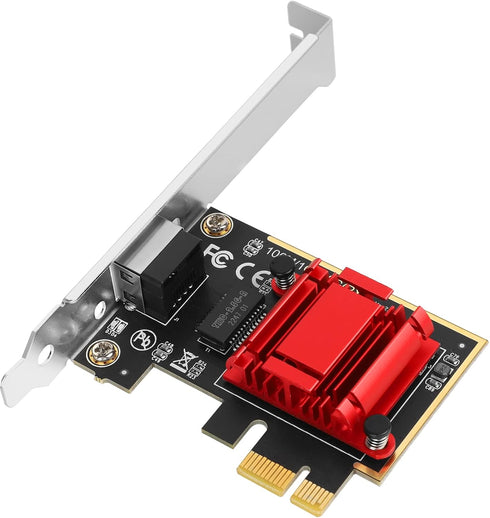 2.5Gb PCIe Network Adapter, Realtek RTL8125B, 2500/1000/100Mbps Gigabit Ethernet Card for Gaming/Office