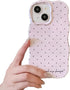 inewateri Compatible with iPhone 15 Case with Cute Fashion Polka Dot Aesthetics Design