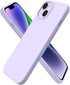 ORNARTO Compatible with iPhone 14 Case 6.1, Slim Liquid Silicone 3 Layers Full