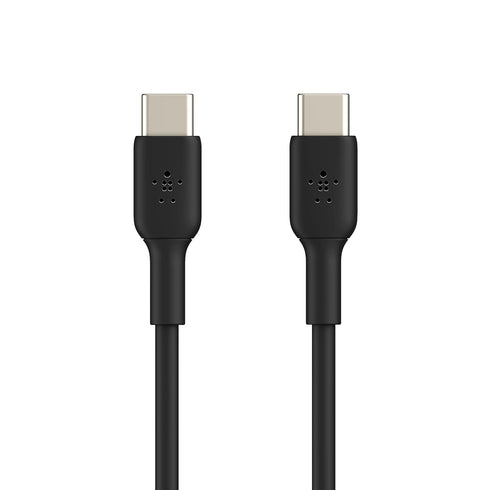 Belkin USB-C to USB-C Cable (1M/3.3ft), USB-C Fast Charging Cable for iPhone 15, iPhone 15 Pro, iPhone 15 Pro Max, iPhone 15 Plus, Galaxy S23, S22, Note, Pixel, iPad Pro, USB Type-C Cable - Black
