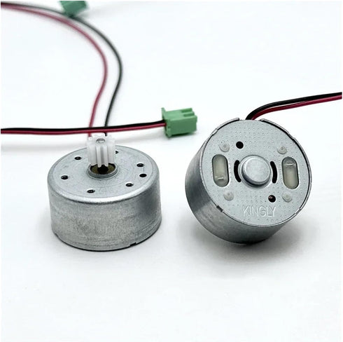 YXX7XY 1PC RF-300CA-1D390 1.5V-6V 3V 3700RPM Small Metal Brush Solar Motor DC with Plastic Gear for CD/DVD Player Fan