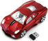 Wireless 3D Sports Car Mouse Optical Computer Mouse, Ergonomic Desktop Laptop PC Mouse for LBJN (Red)