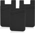 Senose Silicone Adhesive Stick-on Phone Wallet, Card Holder Pouch Sleeve for iPhone Samsung Galaxy, Pack of 3