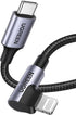UGREEN 90 Degree Lightning Cable - MFi Certified, 3FT USB C to Lightning, for iPhone 14/13/12/11/X/XR/XS/8, iPad,