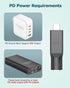 Gunovy 2 20V 5.5 2.1mm 100W PCS Starlink Mini Cable Adapter DC to USB Type C Converter for Starlink Mini Accessories