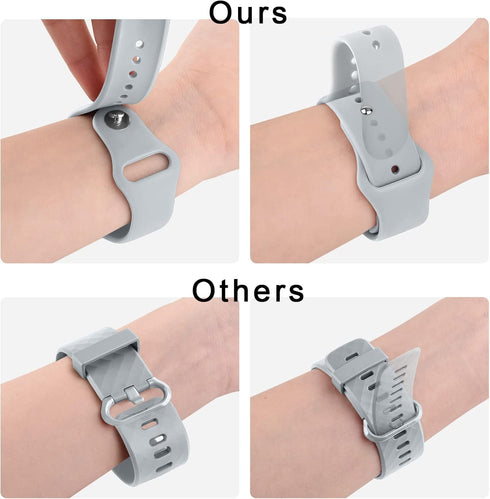 Meliya Silicone Bands Compatible with Fitbit Versa 2, Adjustable Sport Replacement Wristbands for Fitbit Versa 2 /
