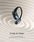 Lytmi CozyFit Open Ear Headphones, Ultra-Light Wireless Earbuds, Bluetooth 5.4, 30 HRS Playtime, IPX5 Waterproof (Black)