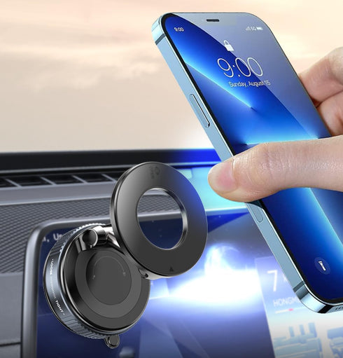 Generic 360 Magnetic Phone Holder for Your Car, Adjustable Foldable Magsafe Vacuum Suction Cup Phone Mount, Car