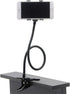 Universal Lazy Bracket Mobile Phone Stand - Flexible Gooseneck Long Arm Clip (Metal)
