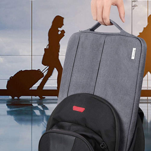 V Voova Laptop Sleeve Carrying Case 13-13.6 Inch for MacBook Air/Pro, Surface Laptop, Slim Cover Bag (Grey)