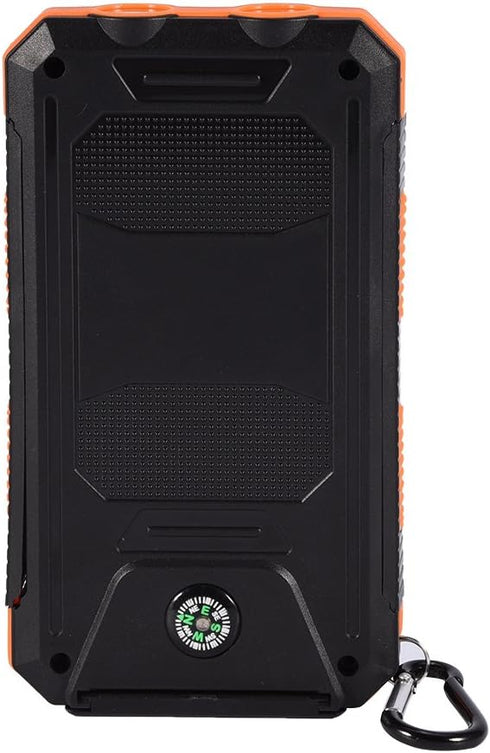 SUNGOOYUE 10000mAh IP6, Bank Kit, Portable Outdoor Fast Charger with Dual USB Ports, for Camping Travel Hiking (Black