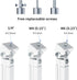 suptek 49inch Extended Mini Projector Ceiling Mount, Adjustable Wall Mount with Thread Adapters for Projector