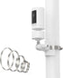 Pole Mount Bracket for Pan Tilt Camera - Multifunctional Winding Installation (1 Pack, White)
