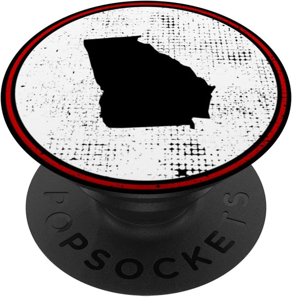 Vintage Georgia Map GA Flag Proud Georgian PopSockets Swappable PopGrip