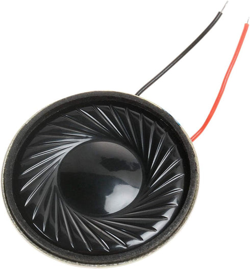 YXQ 1W 8 Ohm Micro Internal Speaker Loudspeaker 32mm Dia Round Metal Shell with Wire (4 Pcs)