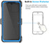 Njjex for Moto G Stylus 2023 5G Case, Shockproof Heavy Duty Holster with Built-in Screen Protector, Blue