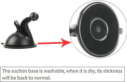 LIANSING Mobility Universal Smart Phone Car Mount with Suction for Dashboard/Windshield - Cell Phone Holder Compatible