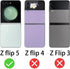 Samsung Galaxy Z Flip 5 2023: Inner Privacy Soft Film + Outer Anti-Blue Tempered Glass Mirror, Anti-Peeping Gradient.