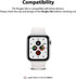 Ringke Slim Anti-Yellowing Material Case for Apple Watch Series 6, 5, 4, SE (2020), SE (2022) 40mm - Clear & Purple