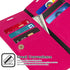 GOOSPERY Mansoor Wallet Case for Samsung Galaxy S10 Plus (2019) - Hot Pink Double Sided Card Holder Flip Cover