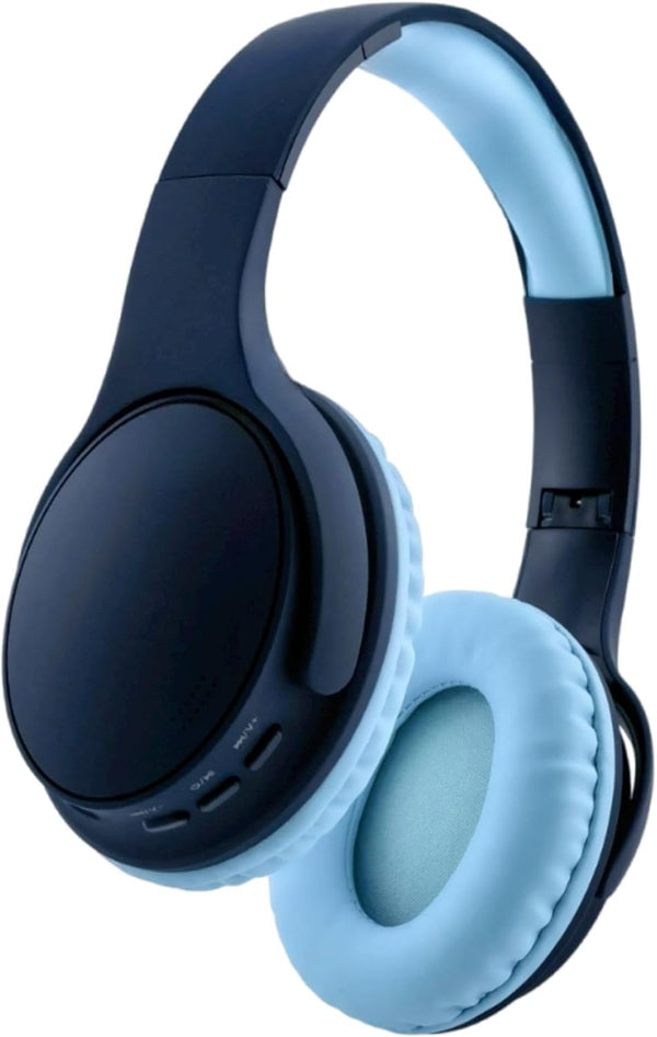 Bluetooth Headphones Over Ear, Noise Isolation Wireless Headphone for Home, Travel, Office, School, Music Use (Blue)
