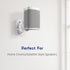 TNP Universal Satellite Speaker Wall Mount Brackets, Stylish White Finish with Adjustable Swivel & Tilt for Home