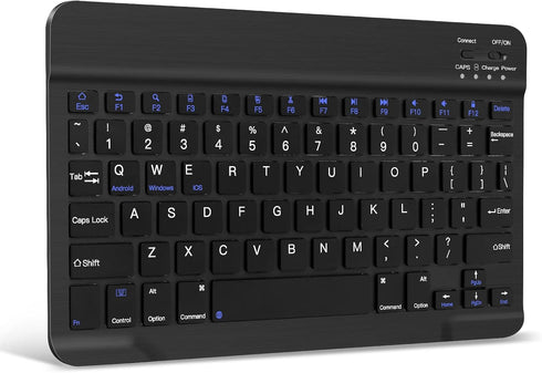 XIWMIX Ultra-Slim Wireless Bluetooth Keyboard - Universal Rechargeable Keyboard Compatible with iPad Pro/iPad Air/iPad