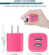 AILKIN Wall Charger, USB Plug Fast Charging Block, 2 Port Travel Brick Power Adapter Cube for iPhone 15/14/13/12