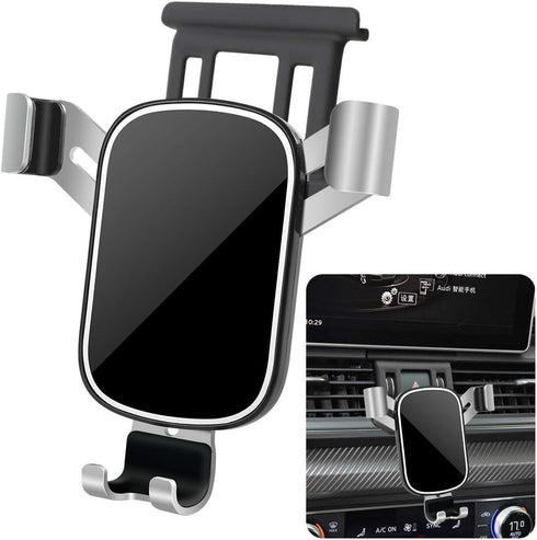 LUNQIN Car Phone Holder for Audi Q5 2018-2024, SQ5 2018-2024 Auto Interior Accessories, Best Phones Mount Cradle