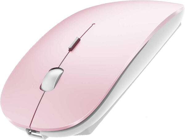 Bluetooth Mouse for iPad Pro, Rechargeable Wireless Mouse for MacBook Pro, MacBook Air, Chromebook, Windows PC (Pink)