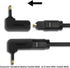 YARCHONN 90 3.5mm 4pcs Mini Toslink Adapter Digital Fiber Optical Audio Female to Degree Jack Mini Toslink Right Angle