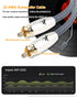 Subwoofer Digital Audio Coaxial Cable, Dual Shielded RCA to RCA Stereo Cable, 24K Gold Plated Connector, 9.84feet/3M