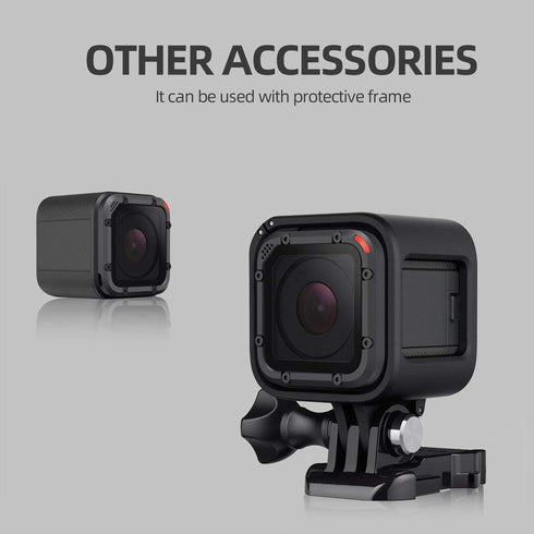 ParaPace (2 Pack) Lens Replacement Kit for GoPro Hero 5/4 Session Protective Repair Parts (Black)