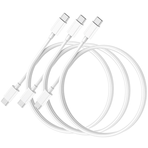 3 Pack 60W USB C to USB C Cable, 3 Feet Fast Charging Cord for Samsung Galaxy S23 S22 S21 S20 Ultra, Note 20 10, Google