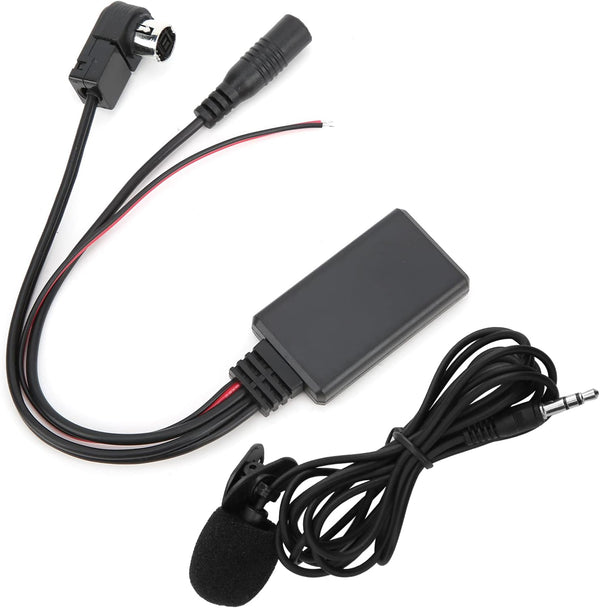 Alpine CDA 9883 Bluetooth Adapter, Bluetooth 5.0 AUX Cable with Microphone, In Car Audio Visual Equipment