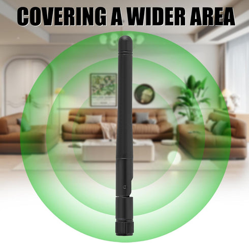 DORHEA 2Pcs 3dBi 2.4GHz 5GHz 5.8GHz Dual Band WiFi Antenna RP-SMA Male Bluetooth Antenna for USB Adapter Camera Video