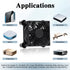 xiaoqijia 80mm 10-Speed IPX5 5V 12V Adjustable Cooling Case Fan for Receiver DVR Xbox TV Box Router USB/DC Power