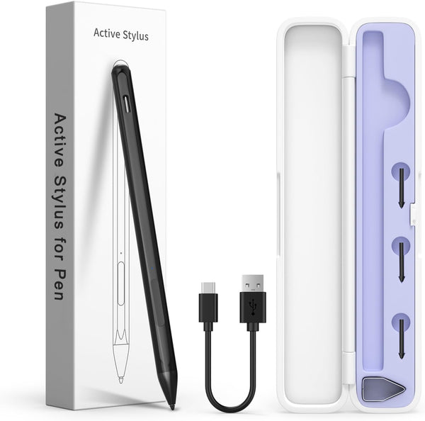 Stylus Pen for HP Envy X360, Pavilion X360, Specter X360, MPP 2.0 Tilt-Active Stylus with 4096 Levels of Pressure