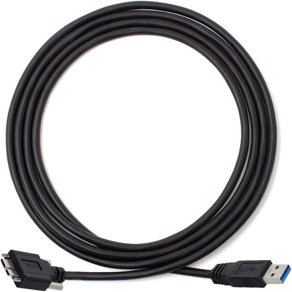 cablecc USB 3.0 A Type Male to Micro USB 3.0 B Male Cable with Mount Panel Screws
