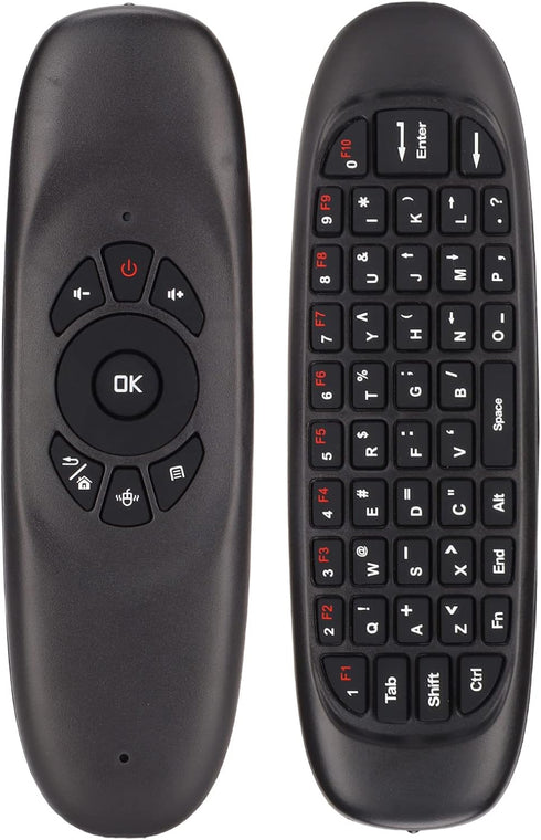 Air Mouse, 2.4GHz Keyboard with USB Receiver and Cable, Universal TV Remote for PC TV, Plug and Play