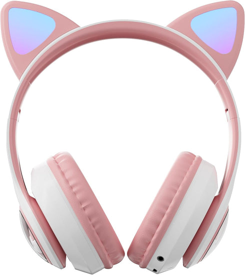 Cat Ear Bluetooth Headphones, Kids Wireless Headphones for Boys Girls, Compatible with Amazon Fire Tablet
