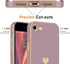 Teageo Lavender iPhone SE 2020 Case, iPhone 7 & 8, Cute Love-Heart Bling Soft Silicone Bumper, Shockproof Protection.