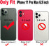 Qokey Flower Design Clear Case for iPhone 11 Pro Max, 6.5 inch, with 360 Degree Rotating Ring Kickstand