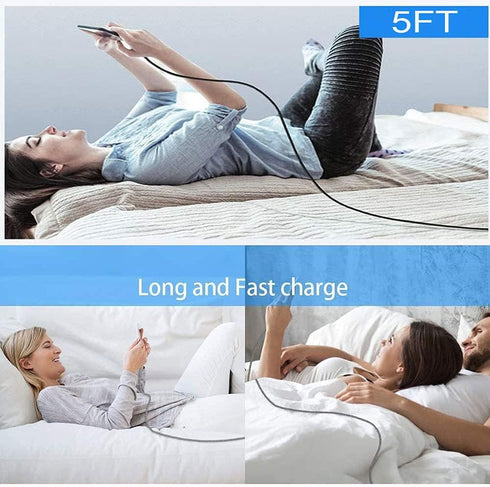 5FT Replacement Micro USB Charger Cord for JBL Clip 2, 3, Flip 2, 3, 4, Charge 2, 3, 2 Plus Bluetooth Speakers.